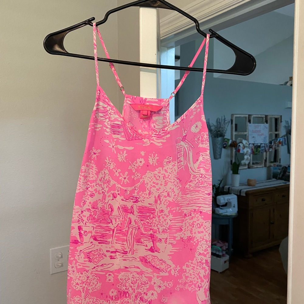 Lilly Pulitzer Pixie Top. Silk, Size Small. Silk. - image 1